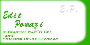 edit pomazi business card